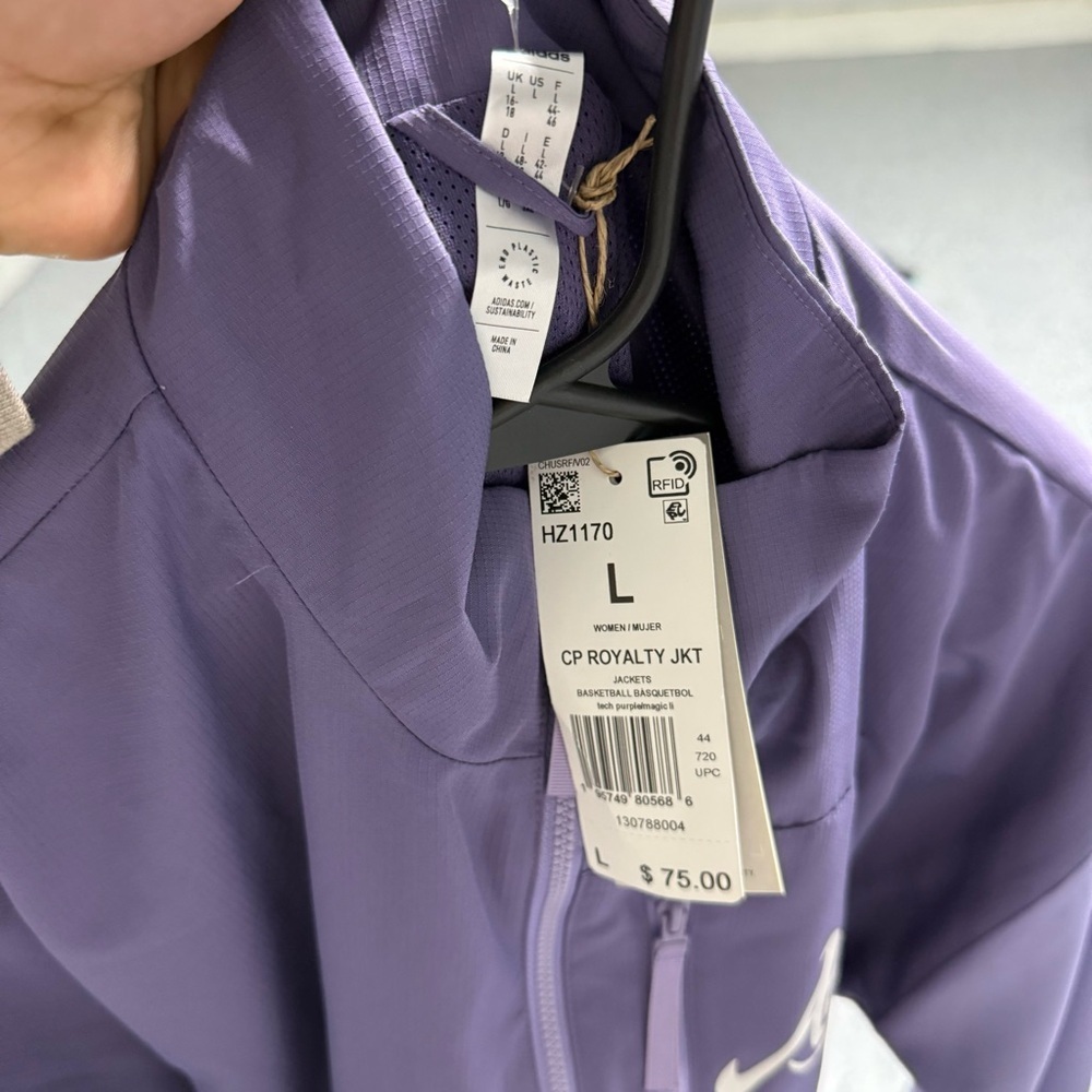 Adidas CP Royalty Purple Jacket Women - Picture 4 of 4